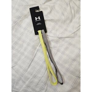 Under Armour Adjustable 2-Pack Sports Fitness Headbands Yellow/Gray, OSFM NWT